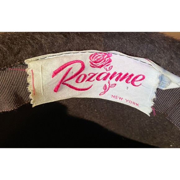 Rozanne New York Furry Winter Hat vintage brown 1970s - Picture 7 of 7